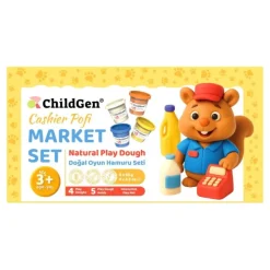 Zestaw kreatywny PAW PALS Kasjer Pofi – Sklep 4 ciastoliny, foremki, mata Market