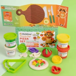 Zestaw kreatywny PAW PALS Rafi – Pizzeria 4 ciastoliny, foremki, mata