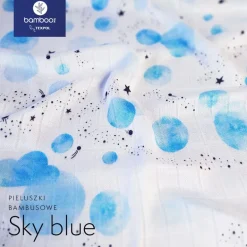Zestaw Pieluszek Bambusowych Sky Blue 2szt