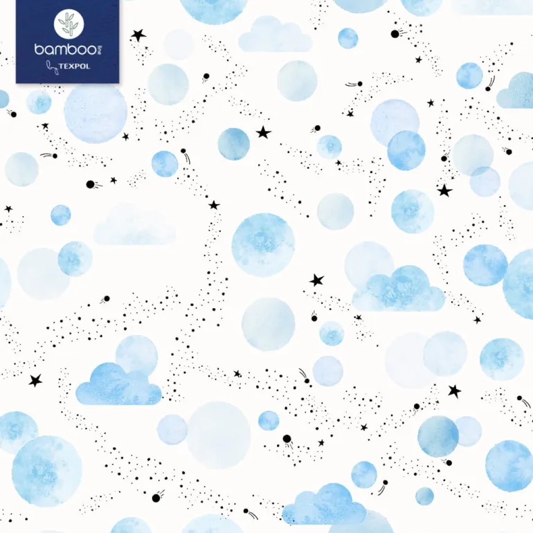 Zestaw Pieluszek Bambusowych Sky Blue 2szt
