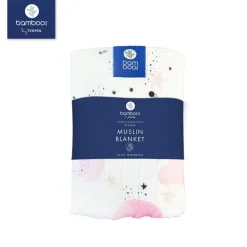 Zestaw Pieluszek Bambusowych Sky Pink Różowa 2 szt
